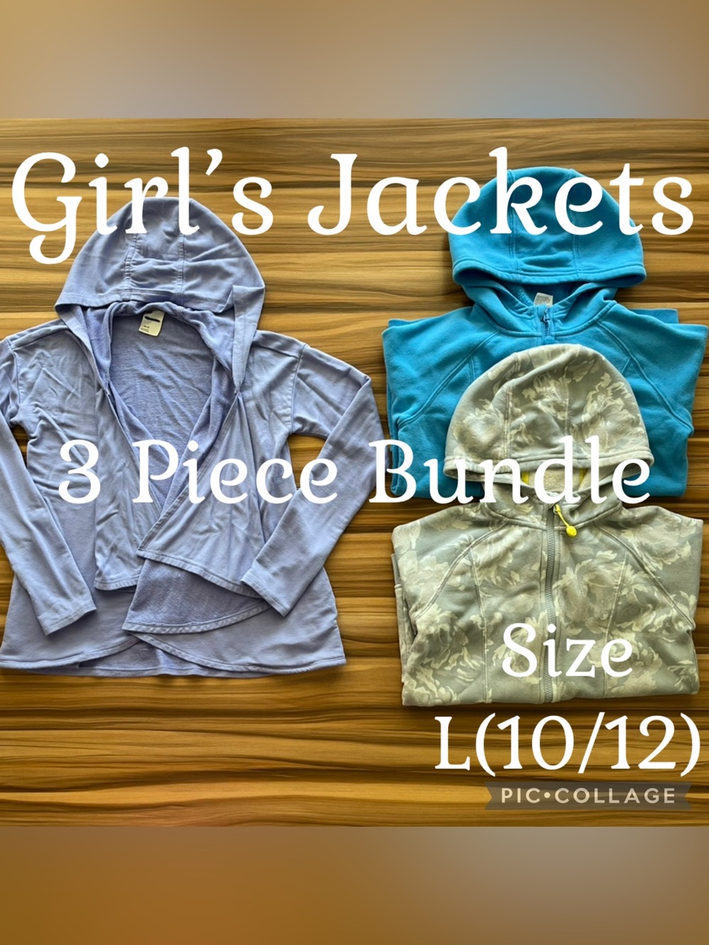 Girls Clothes Target All In Motion 3 Piece Jacket Bundle  L(10/12)